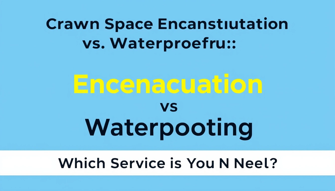 Crawl Space Encapsulation vs. Waterproofing: Which Service Do You Need?