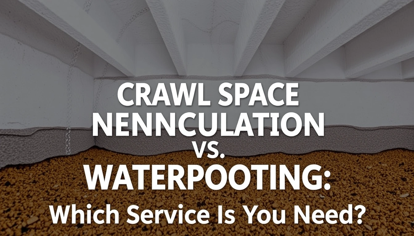 Crawl Space Encapsulation vs. Waterproofing: Which Service Do You Need?