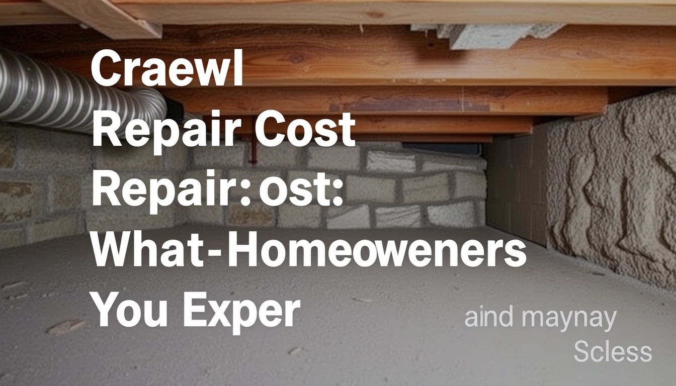 Crawl Space Repair Cost: What Homeowners Can Expect