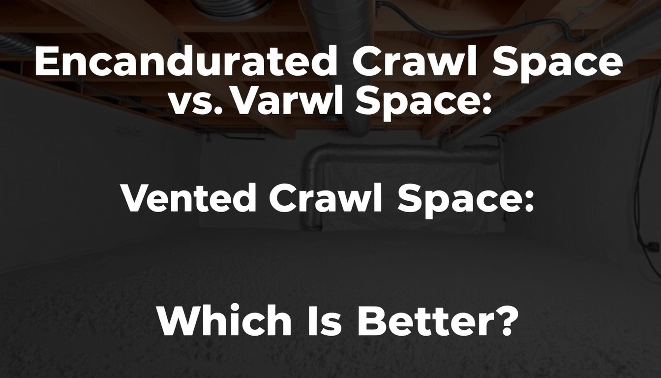 Encapsulated Crawl Space vs. Vented Crawl Space: Which Is Better?