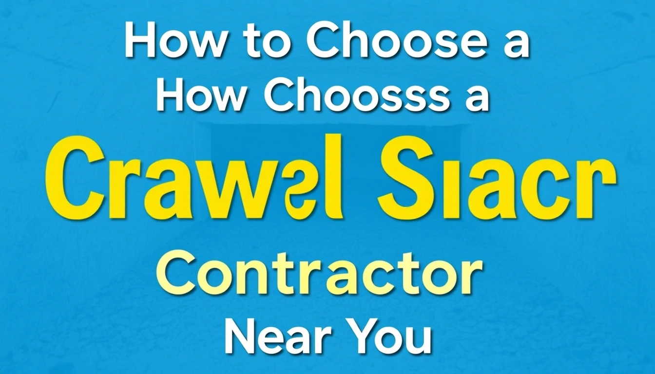 How to Choose a Crawl Space Repair Contractor Near You