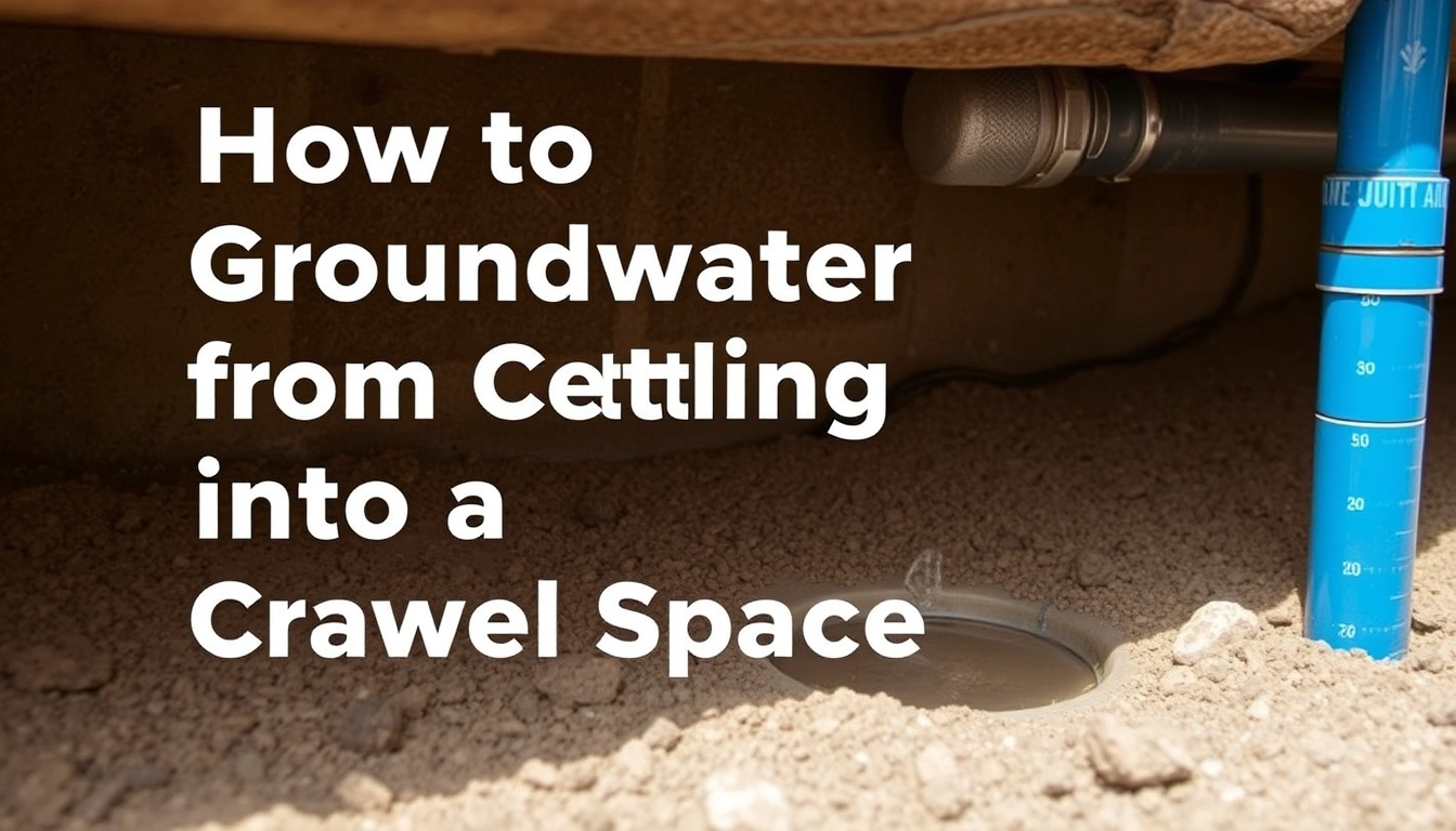 How to Stop Groundwater from Getting Into a Crawl Space