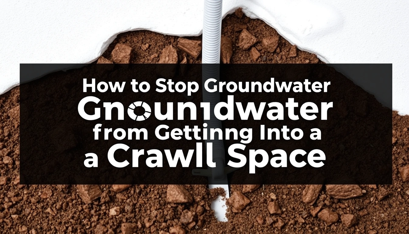 How to Stop Groundwater from Getting Into a Crawl Space